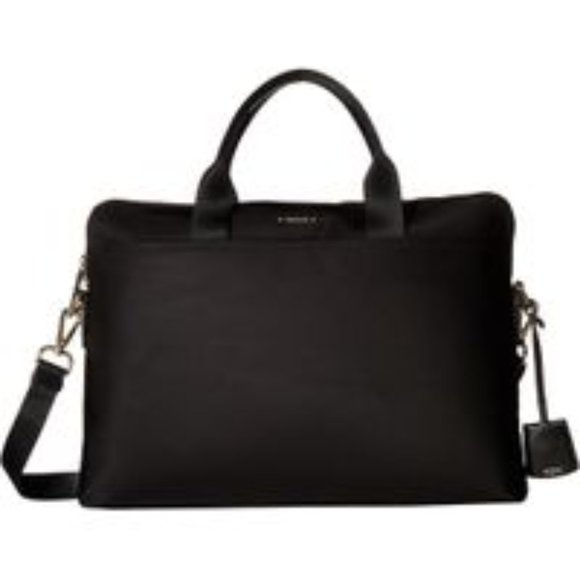 tumi leather computer bag